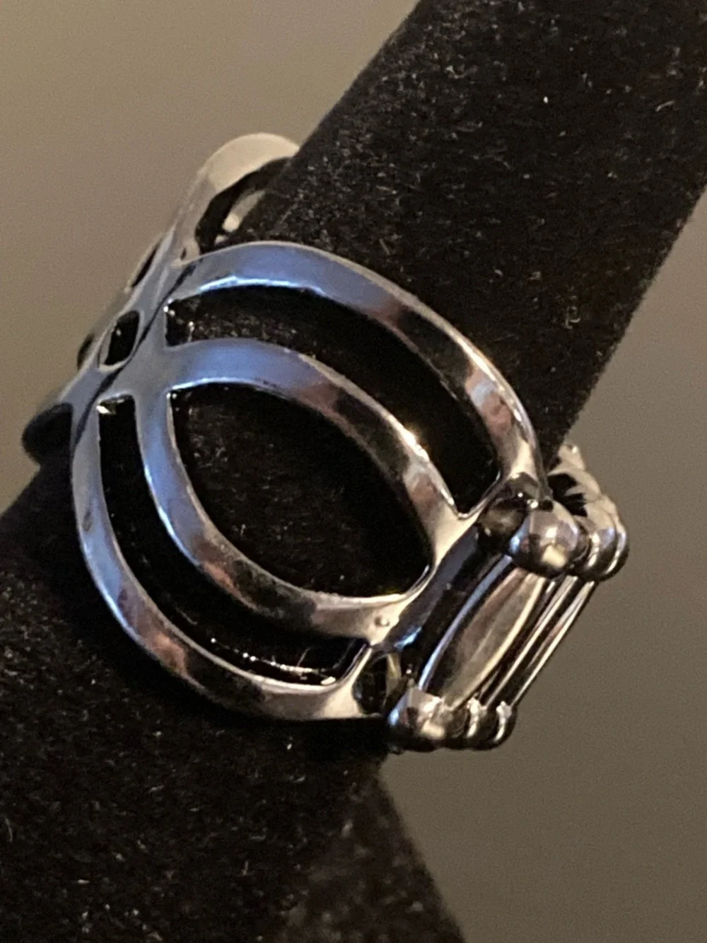 paparazzi Silver Openwork Infinity-Style Ring - Silver